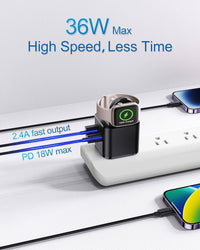 Apple Charging Block with Built-in Watch Charger