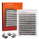 VYRILA Lash Cluster 132pcs Individual Lashes,8-16mm Diy Lash Extension,C Curl Lash Clusters Wispy,3D Natural Lash Clusters Look Like Eyelash Extension DIY at Home (Orange Whisper-C-8-16mix)