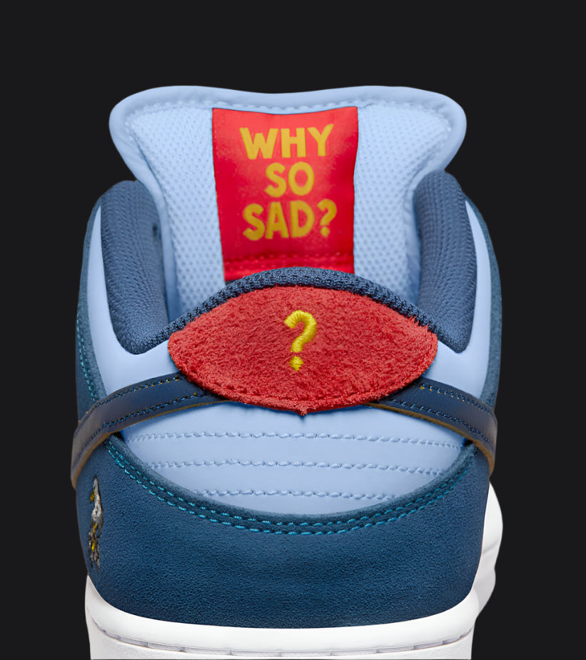 Nike SB Dunk Low “Why So Sad?” | DX5549-400 | $189.99 | $159.99 | $339.99 | Shoes | Marching Dogs
