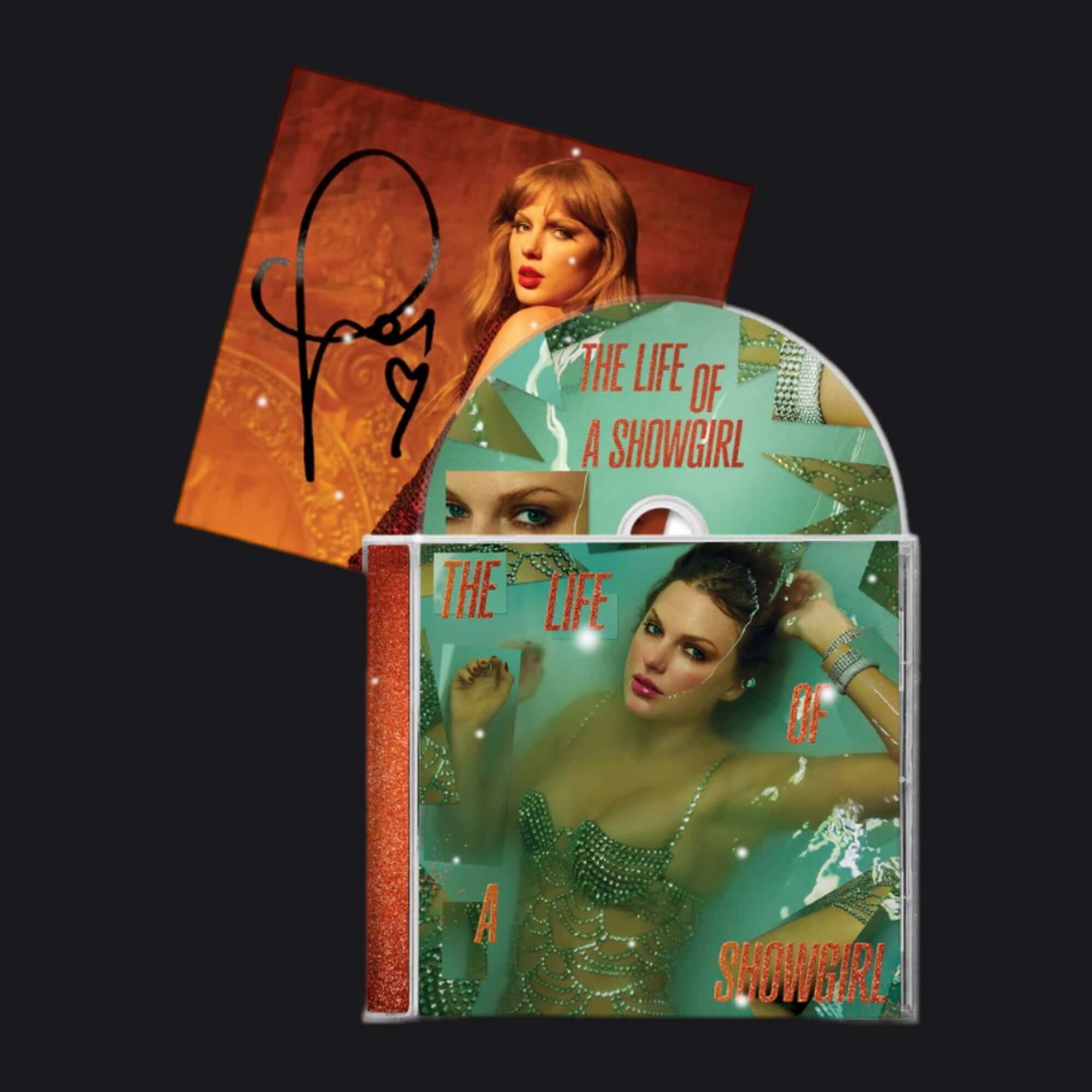 Taylor Swift ‘The Life of A Showgirl’ CD + Hand Signed Photo