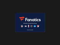 Fanatics Gift Card