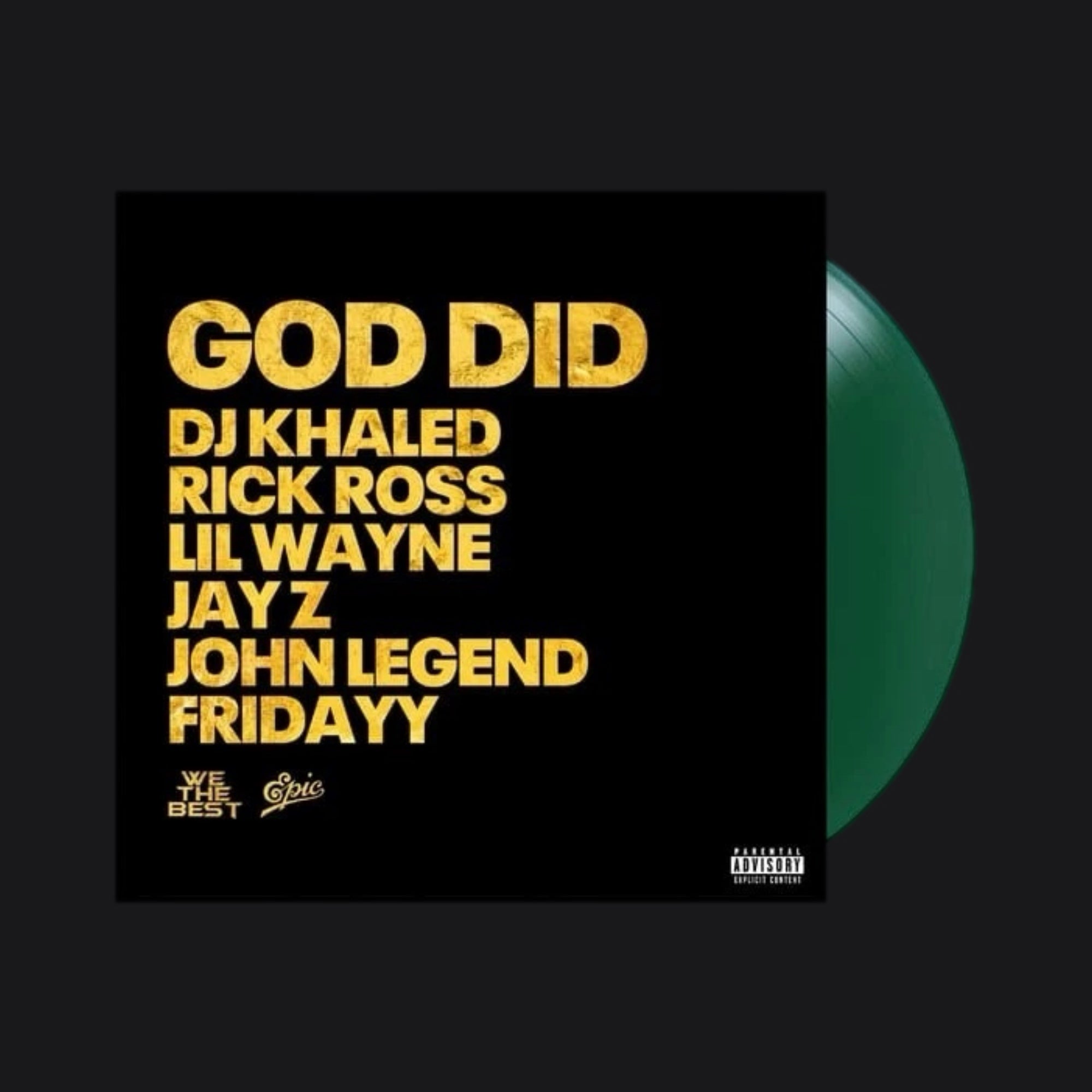 DJ Khaled “GOD DID” Limited Edition Evergreen 12” Vinyl