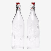 Supreme Swing Top 1.0L Bottle (Set of 2) Clear