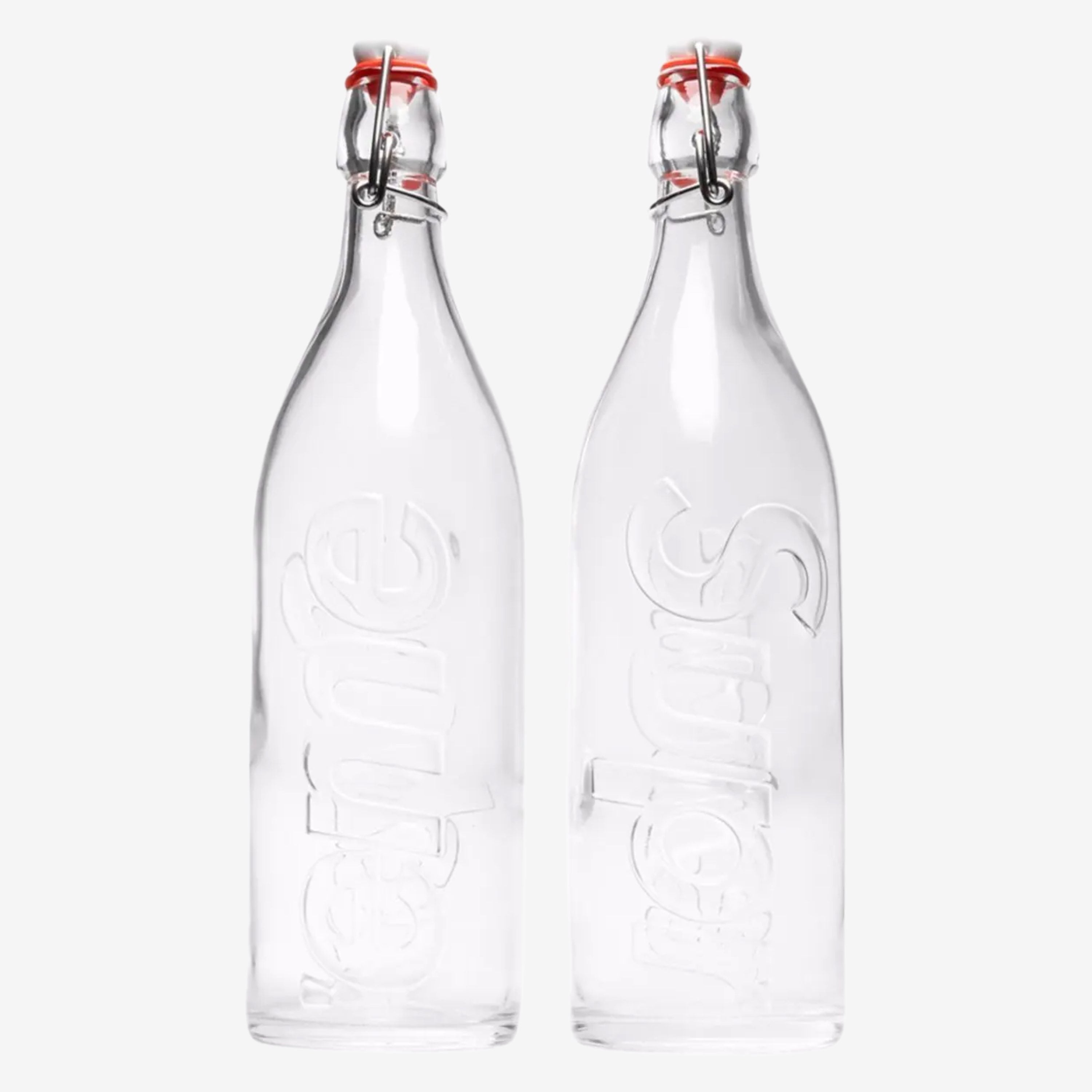 Supreme Swing Top 1.0L Bottle (Set of 2) Clear