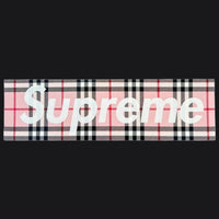 Supreme x Burberry Box Logo Sticker