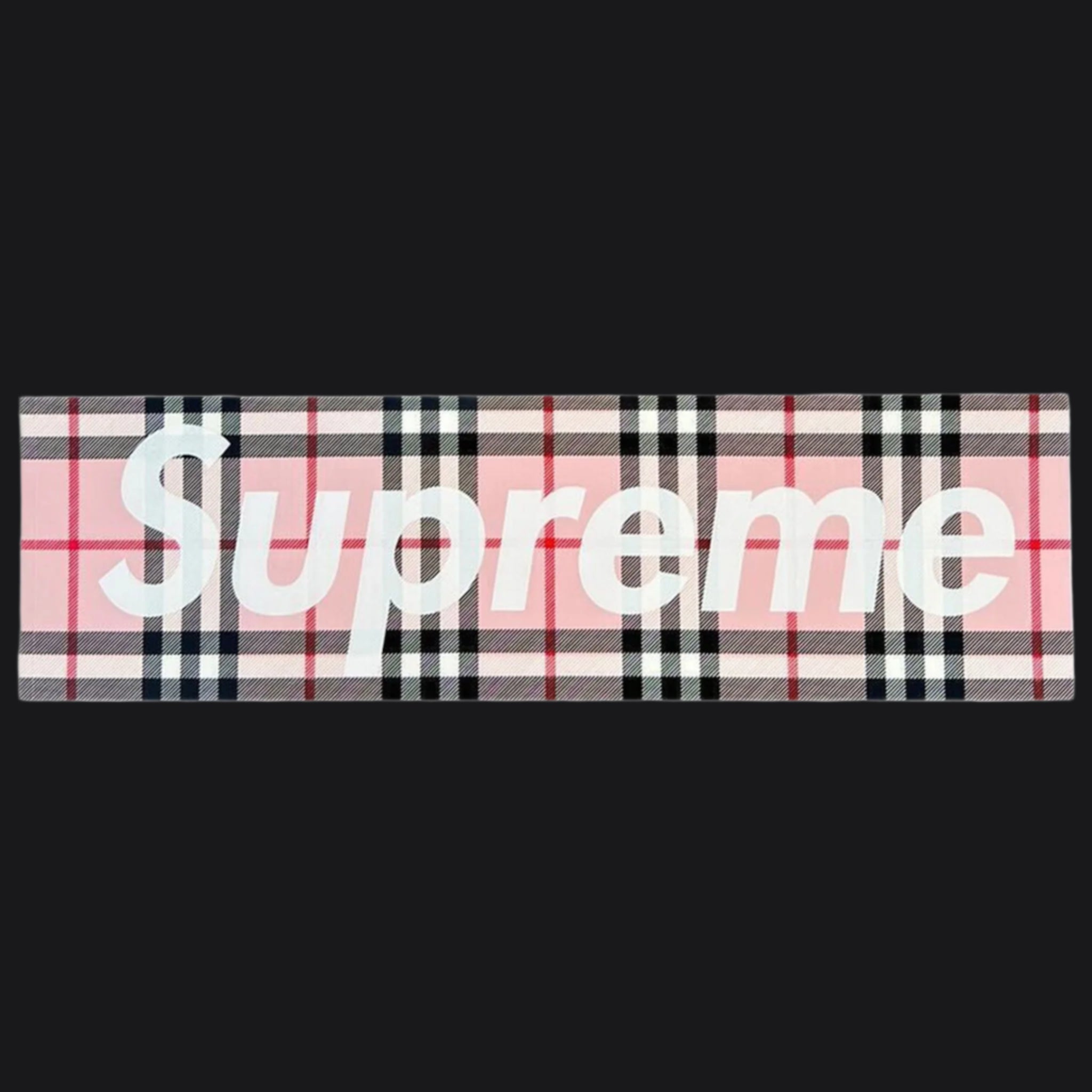 Supreme x Burberry Box Logo Sticker