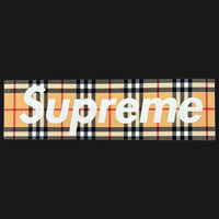Supreme x Burberry Box Logo Sticker