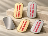HOC HELMET HEADS - Dog Tag Keychain (Engraving)